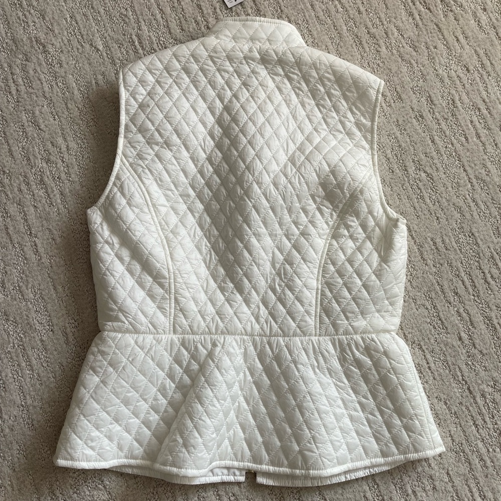 WHBM White Vest size small